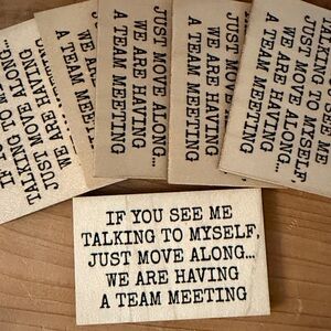 Funny Handmade Magnets- Team Meeting